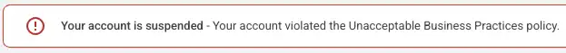 google ads account suspended