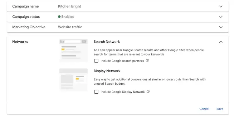 Google Ads campaign setup