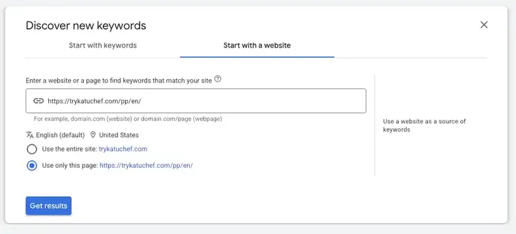 google keyword planner discover new keywords