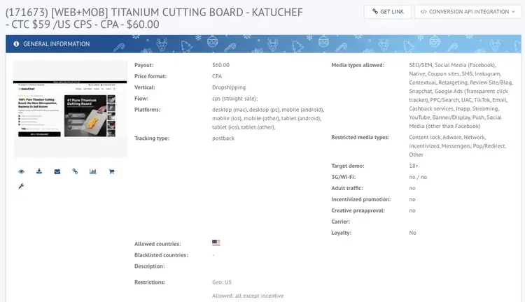 Titanium Cutting Board Offer Detail