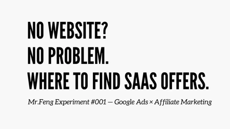 Finding beginner-friendly SaaS affiliate programs with no website and no traffic proof.